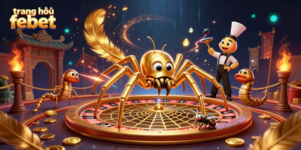 Experience thrilling bets at trang chủ febet with a unique roulette web spun by a golden spider.